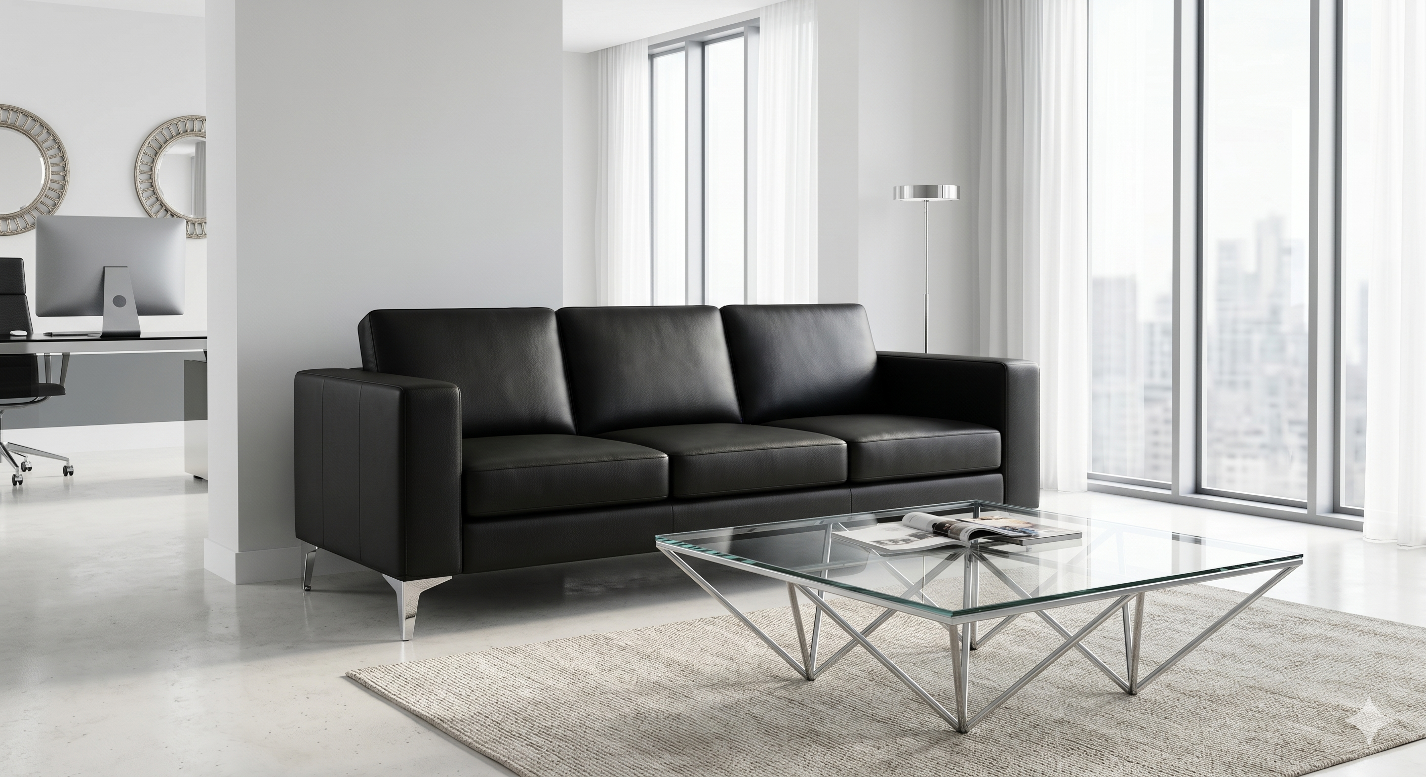 Sofás e cadeiras Linha Office 2 - Sofamania Angola